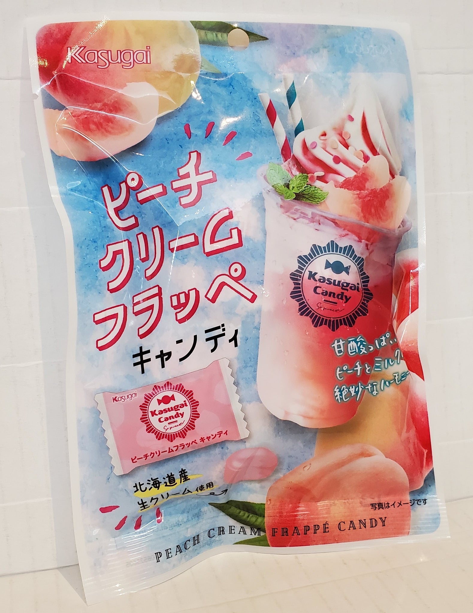Kasugai peach cream frappe candy 春日井蜜桃忌廉雪冰砂糖