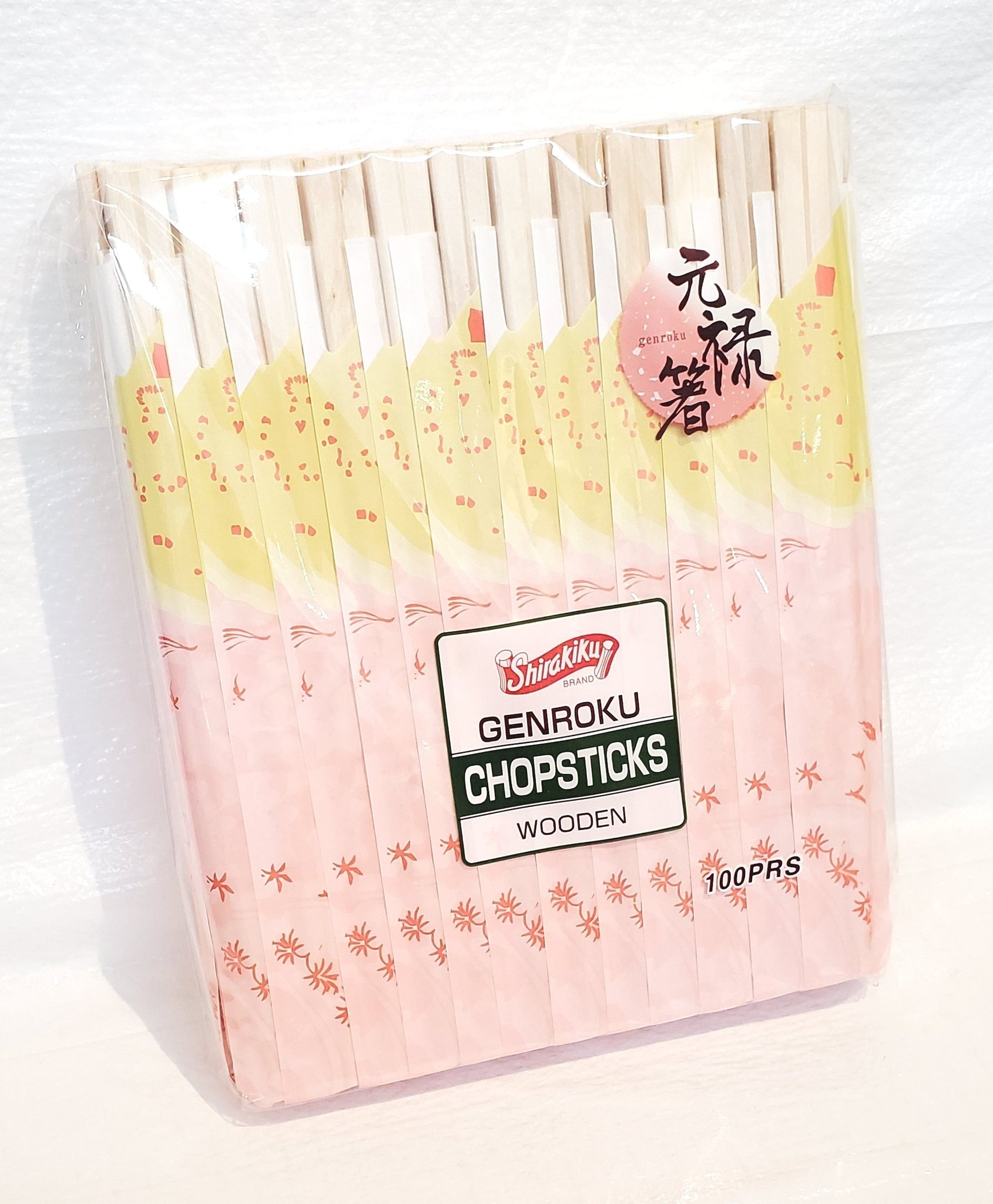 Shirakiku wooden chopsticks (100 pairs) 白菊印木制筷子