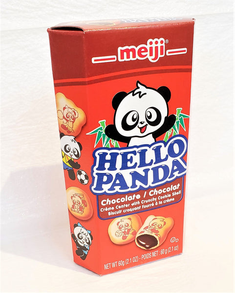 Meiji hello panda choco filled cookies 明治小熊貓朱古力夾心餅