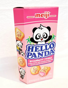 Meiji hello panda choco filled cookies 明治小熊貓朱古力夾心餅