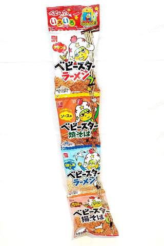 Oyatsu baby star 4-ren assorted flavor noodle snacks 童星點心即食麵 (4連裝)