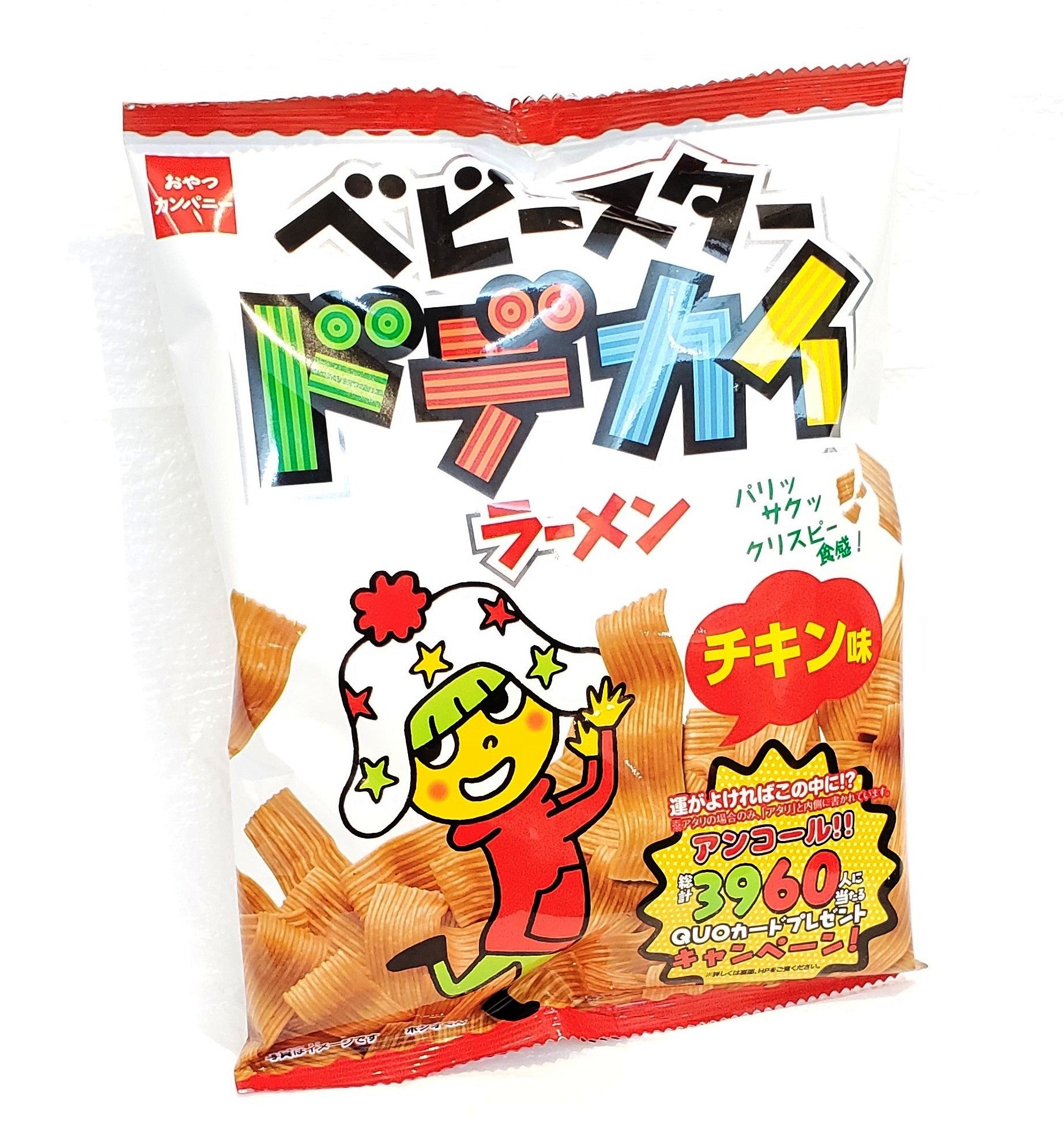 Oyatsu baby star dodekai ramen chicken flavor noodle snacks 童星雞肉味點心濶條麵