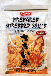 Shirakiku prepared shredded smoked squid 白菊印煙烤魷魚𢇁