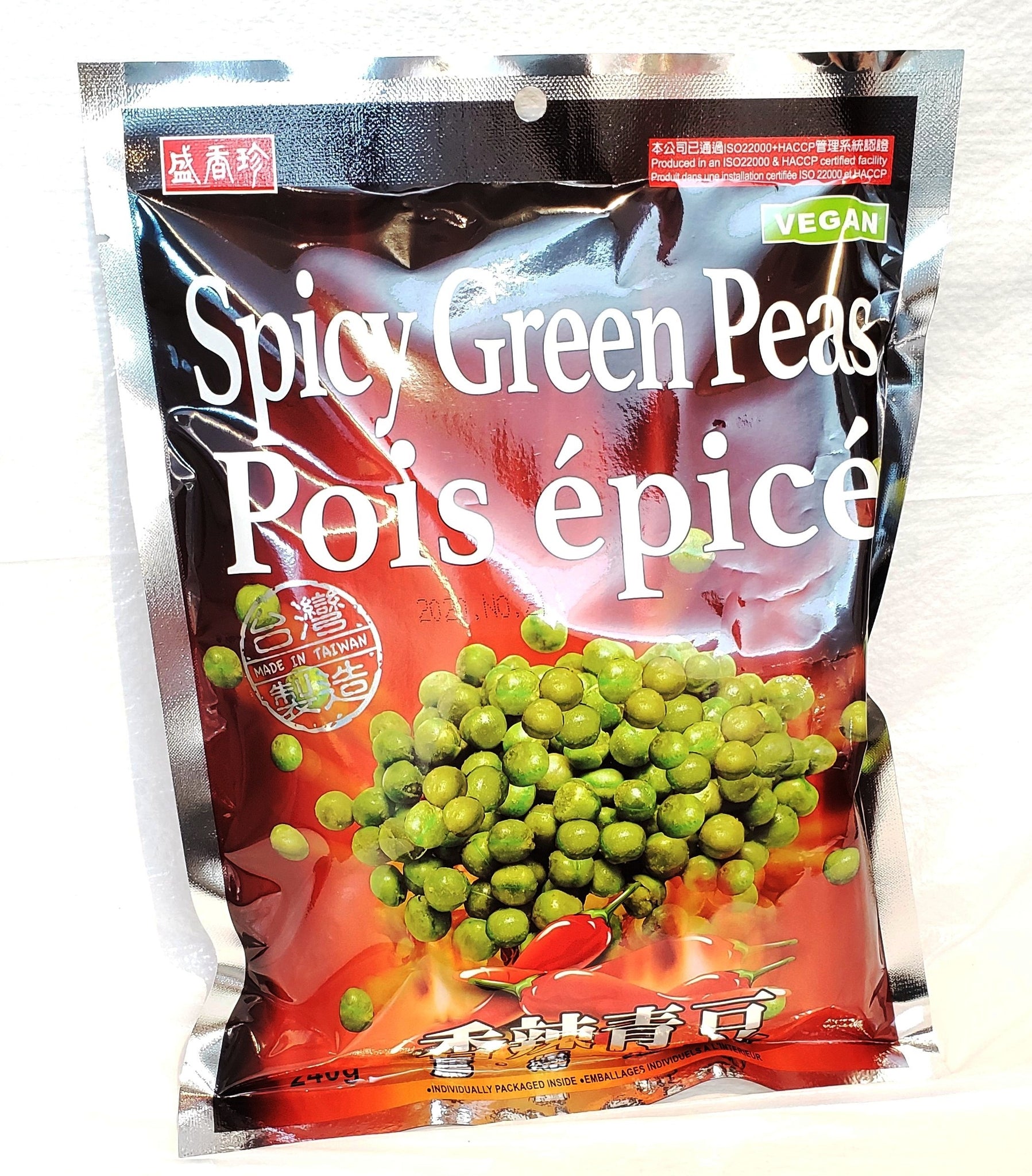 SHJ spicy green peas 盛香珍辣味青豆