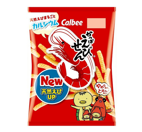 Calbee Japan prawn crackers 日本卡樂B蝦條
