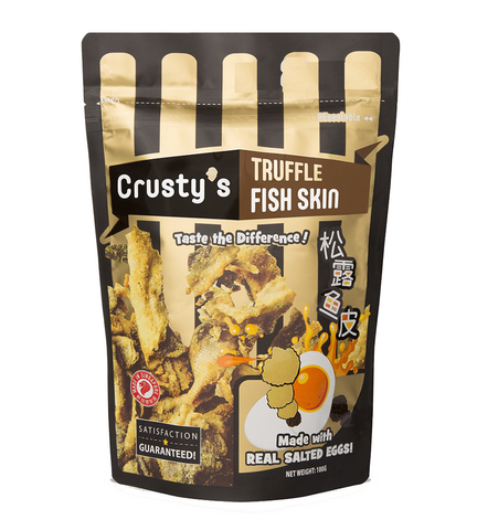 Crusty's Singapore truffle salted eggs fish skin 新加坡黒松露咸蛋魚皮